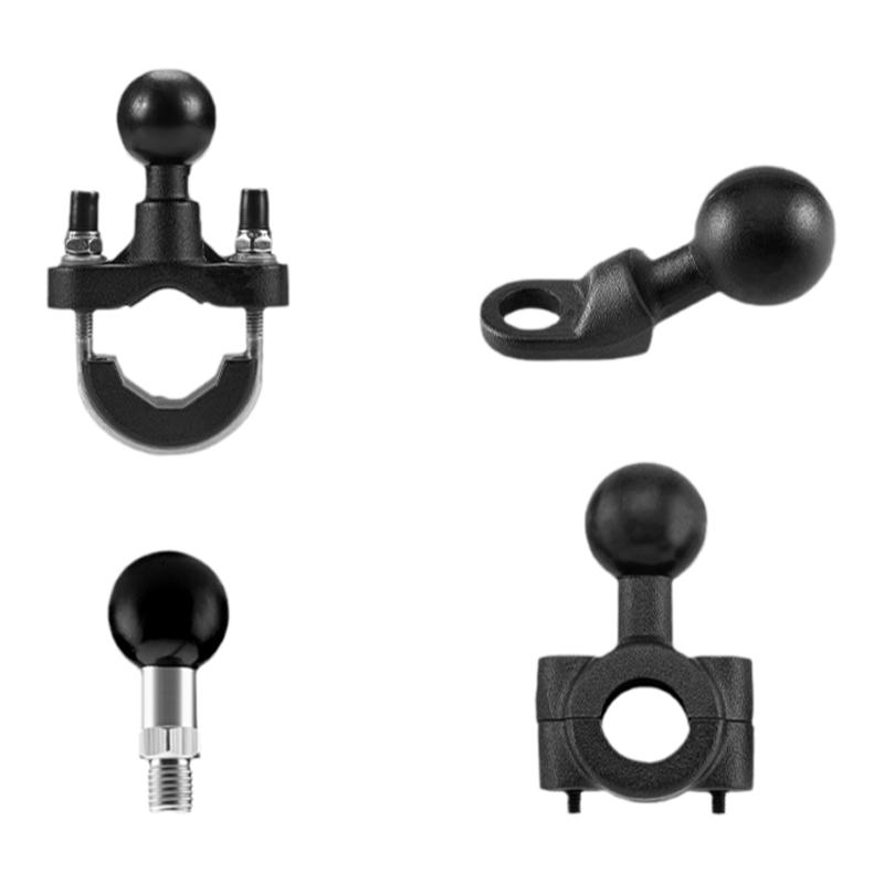 摩托车支架配件手机导航车把固定M10球头后视镜底座连接骑行装备