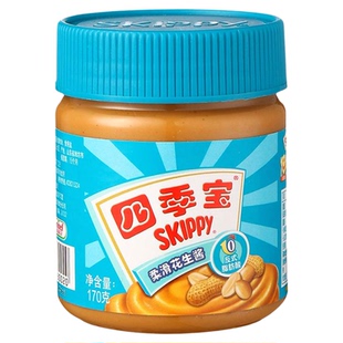 四季宝柔滑花生酱早餐面包涂抹拌面调味料调料麻辣烫料美国品牌