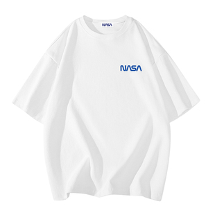 NASA STUSY美式高街2025新款夏装男款上衣服情侣潮牌男士短袖T恤