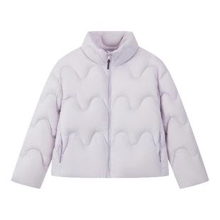 笛莎青少年羽绒外套2025冬季新款女生短款立领加厚保暖三防羽绒服