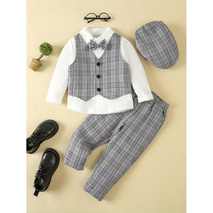 Y 83976 British Boys Suit Tuxedo Set 英伦风男童西装礼服套