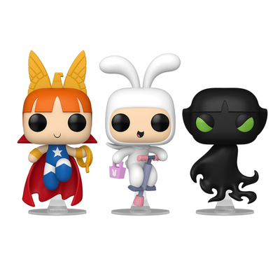 Funko飞天小女警夜光版三人套装