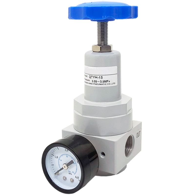 气泵高压调压阀4分1寸气动减压阀QTYH-15/08/20/25吹瓶吹塑机4MPA