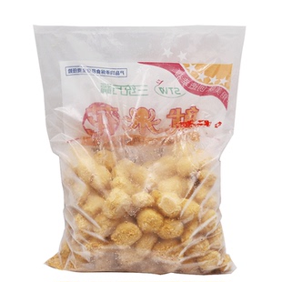 整箱三统万福鱿米花鱼丸黄金鱿米花油炸小吃冷冻食品整箱1Kg*10包