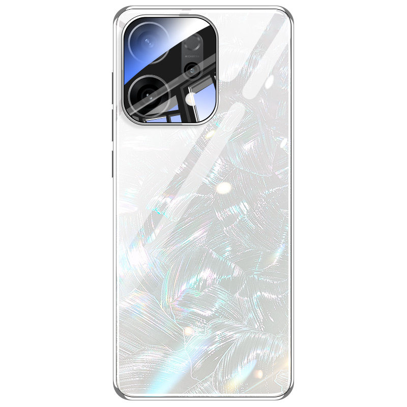 适用OPPOReno14新款人鱼姬玻璃壳