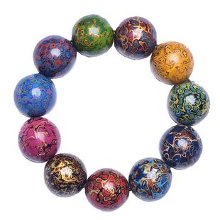 玄同中国大漆多宝手串多宝珠手链犀皮细螺钿漆器男潮佛珠男女款