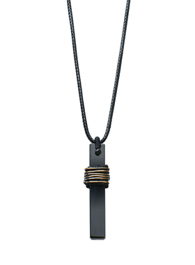 天然黑曜石水晶吊坠项链男