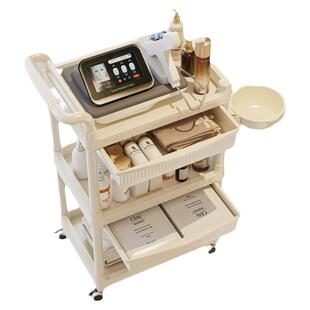 美容车小推车美容院专用置物架医疗仪器收纳理发店烫染美甲工具车