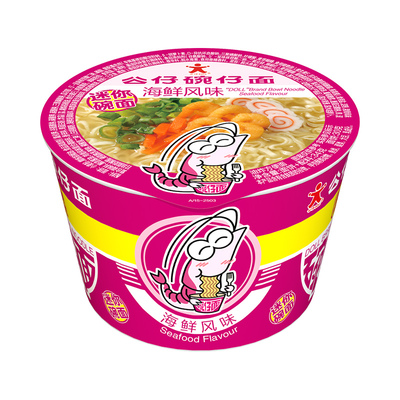 迷你碗面海鲜味6杯方便面