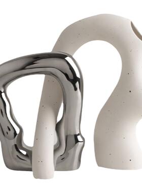 高级感轻奢书柜书架装饰品摆件