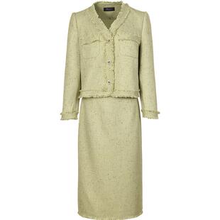 黛玛诗秋新款名媛小香风套装裙时尚高级感上衣半身裙气质两件套女