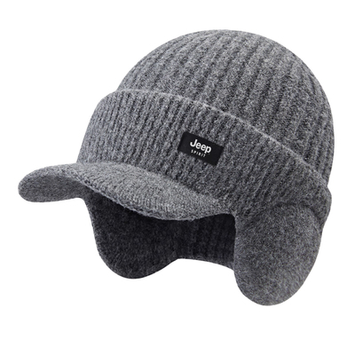 JEEPSPIRIT吉普羊毛混纺毛线帽