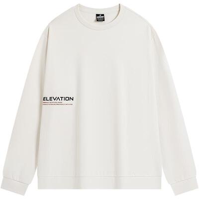 特步卫衣外套男士秋季圆领