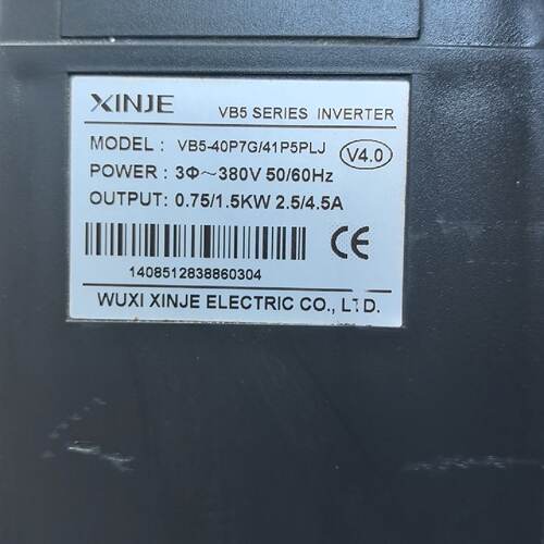 议价信捷变频器VB5-40P7G/41P5P 380V 0.75
