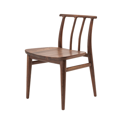 山隐造物北欧风格黑胡樱桃靠背椅