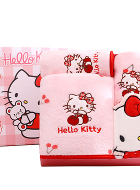 HelloKitty浴巾礼盒三件套