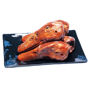 武济塘沽鸭货王香辣鸭头甜辣真空独立包装开袋即食卤味追剧零食