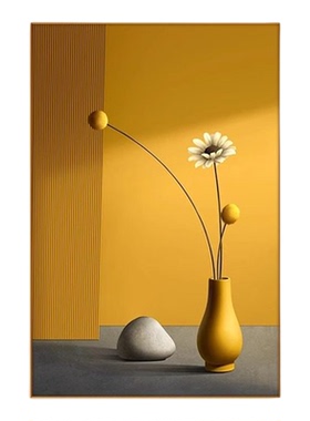 小清新光影装饰画治愈系摆画温馨静物玄关挂画美式艺术客厅落地画