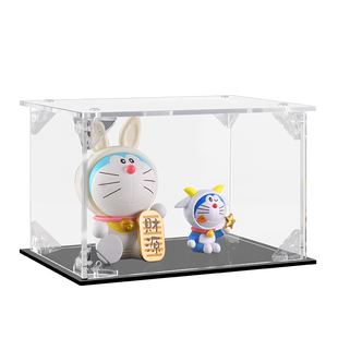 亚克力手办展示盒积木模型展示柜透明板展示架公仔防尘盲盒收纳盒