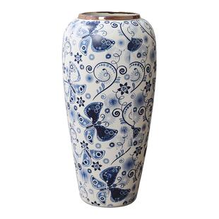 青花瓷花瓶景德镇陶瓷花瓶家居装饰摆件桌面中式高级感颜值小花器