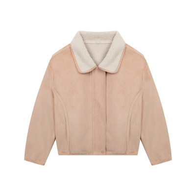 橘子树在哪儿复古麂皮羊羔毛外套