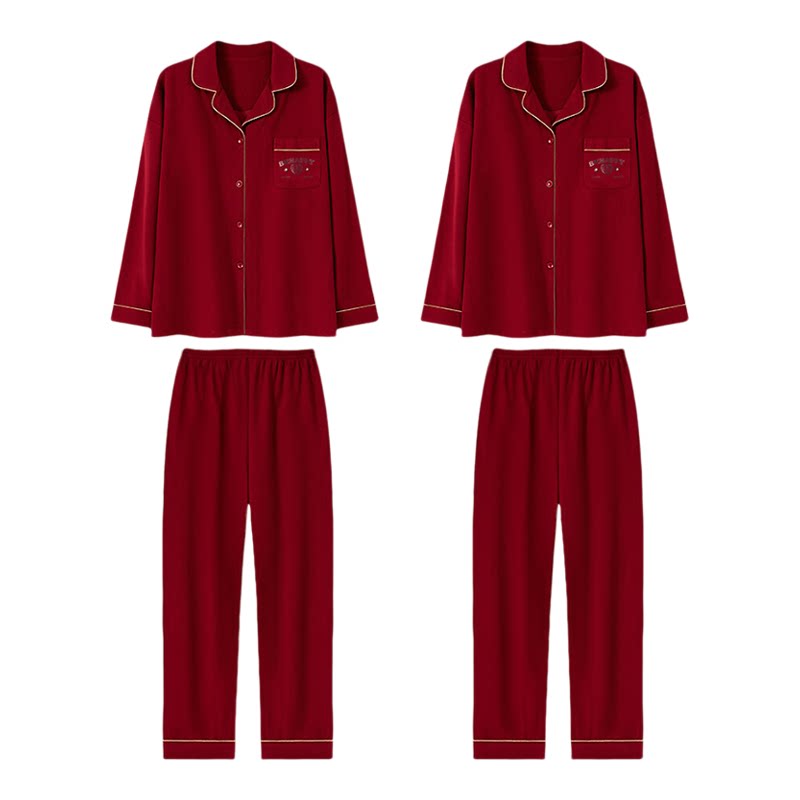 2026属马年本命年礼物红色睡衣德绒保暖内衣服家居服男士女士女款