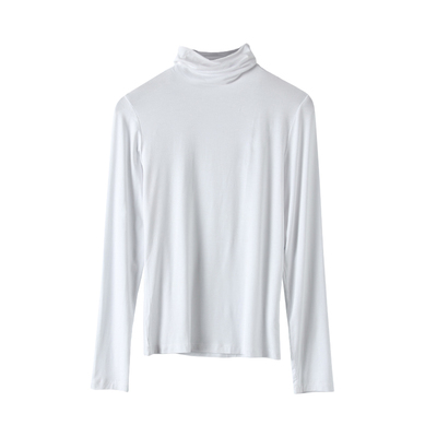 莫代尔高领打底衫女2025新款秋冬内搭磨毛保暖长袖堆堆领爆款上衣