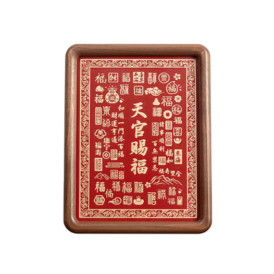 天官赐福纯铜摆件客厅玄关装饰