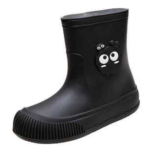 单鞋百搭轻便户外穿甜美潮流女靴加绒柔软防水鞋女雨鞋女雨靴休闲