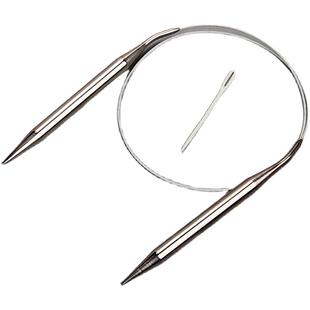 不锈钢粗环形针毛衣针棒针粗线手工编织毛衣工具毛线针循环针diy