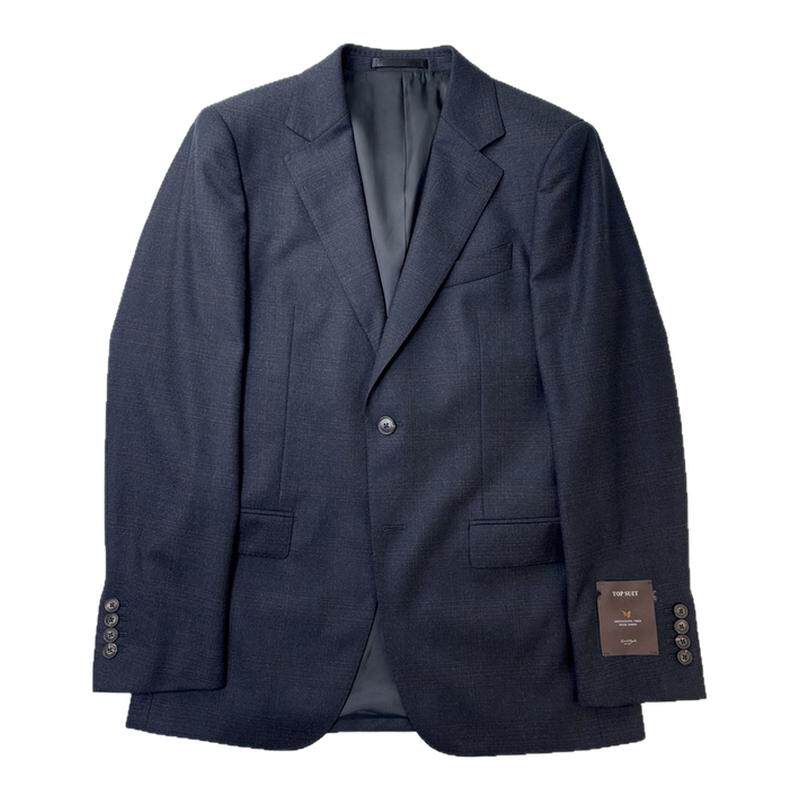 报喜鸟山羊绒暗格纹商务西服西裤