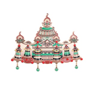 敦煌研究院 华盖冰箱贴金属磁贴甘肃博物馆莫高窟文创旅游纪念品