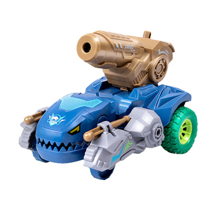 新款发射炮弹霸王龙玩具男孩汽车惯性滑行恐龙小车儿童礼物3-6岁5