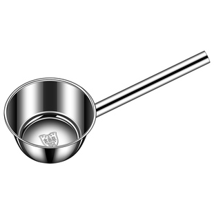 水瓢不锈钢家用厨房水勺加厚水舀子商用短柄舀水瓢食堂餐厅大汤勺