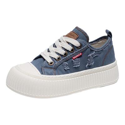 回力旗舰店新款百搭厚底帆布鞋女