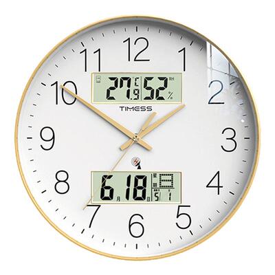 TIMESS闪波钟表挂钟客厅家用