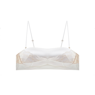 里性 LIVARY MIO 花茎-Stem 真丝拼蕾丝抹胸可拆卸肩带无钢圈内衣