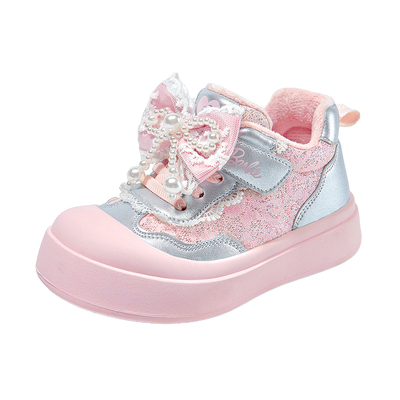 芭比童鞋女童棉鞋2025新款