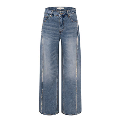 RAIVE韩系通勤直筒牛仔裤