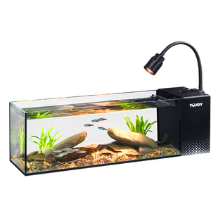 鱼缸客厅小型侧滤制氧溪流缸超白生态桌面玻璃缸2026新款造景金鱼