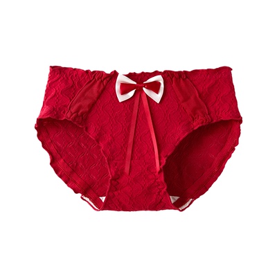 都市丽人本命年红A类抗菌三角裤