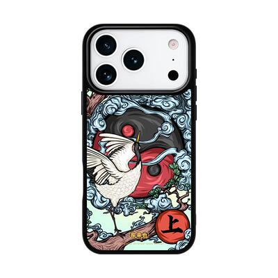 东来也苹果17pro手机壳松鹤青云