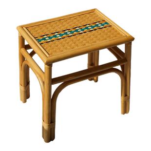 LABOLOGY HOME｜目目藤编凳 新中式餐椅床头小凳沙发边几户外凳子