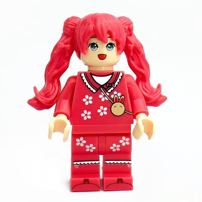 初音公主积木小人仔拼装玩具女孩