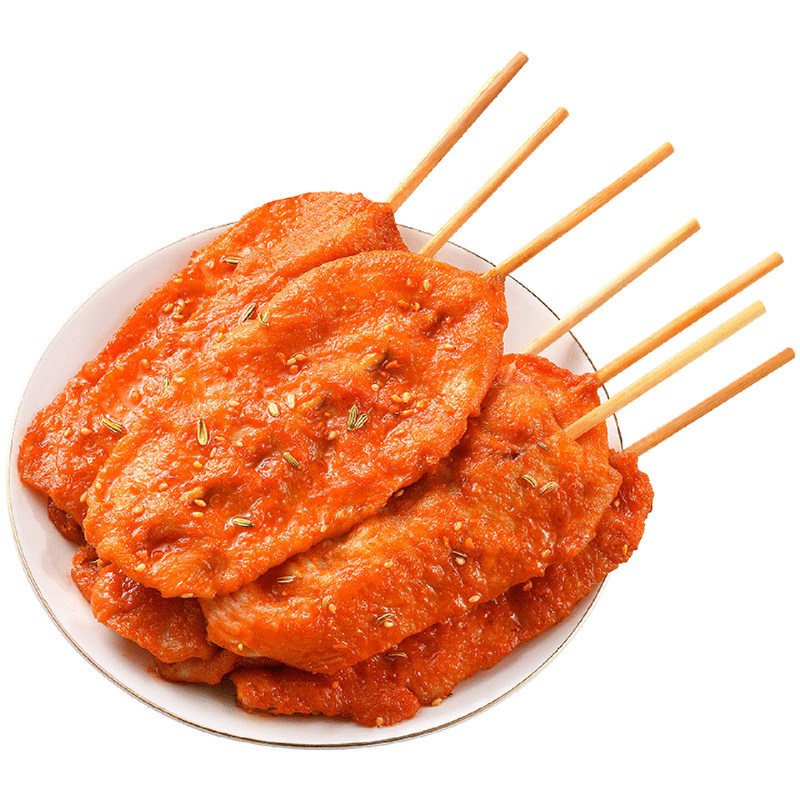 三只小胖虎速冻锁鲜鸡里脊肉串