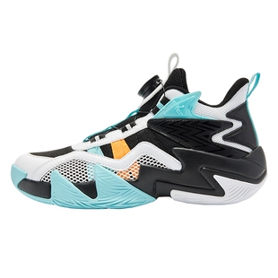 乔丹童鞋儿童篮球鞋旋钮扣透气男童鞋子2026春秋新款青少年运动鞋