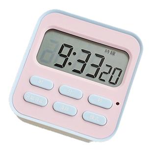 冰淇淋配色小闹钟高颜值学生桌面数字电子时钟迷你台钟静音计时器