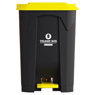 商用脚踏式垃圾桶饭店家用特大号厨房大容量脚踩50升加厚环卫户外