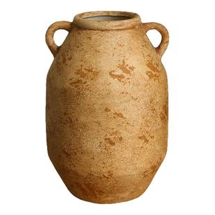 日式复古侘寂风花瓶摆件客厅插花轻奢高级感新中式陶瓷装饰小花器