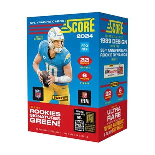 24 Panini Score Football Blaster 橄榄球 收藏卡 手雷 球星卡